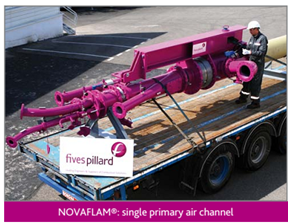 Novaflam rotary kiln burner